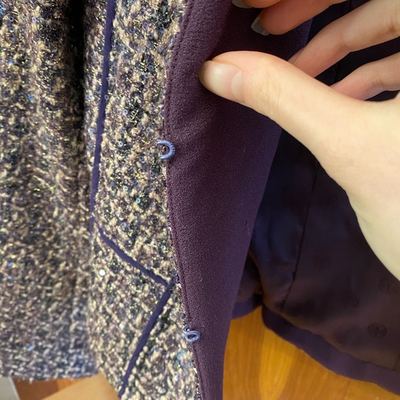 Tory Burch Purple and Pink Sequenced Jacket - Picture 14 of 16